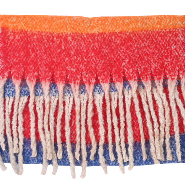 Sjaal multicolor gestreept - regenboog