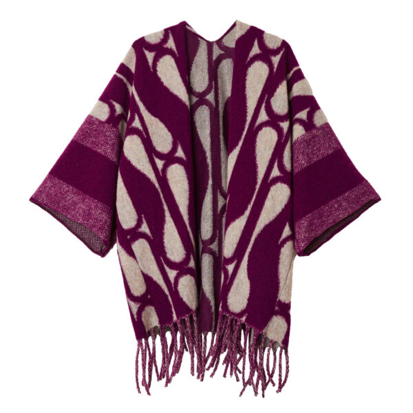 D15020-omslagdoek-fuchsia-zand.jpg Omslagdoek/vest fuchsia zand