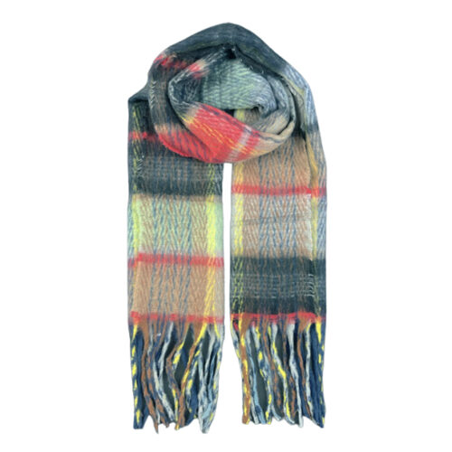 D15053-gestreepte-sjaal-geel-blauw-groen-rood-bruin.jpg Gestreepte sjaal groen blauw geel rood bruin