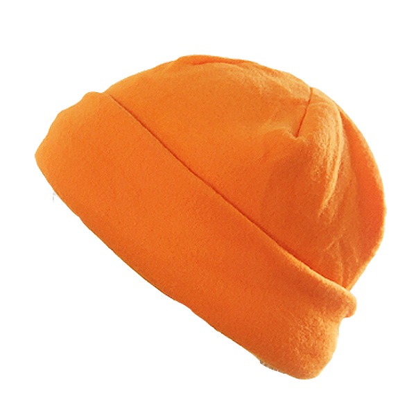 Oranje warme fleecemuts