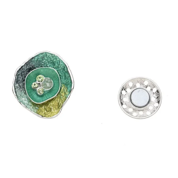Magneetbroche Octavia groen
