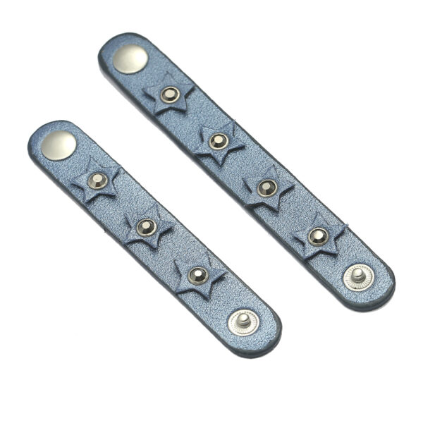 Sjaalriempjes blauw met sterren - set van 2