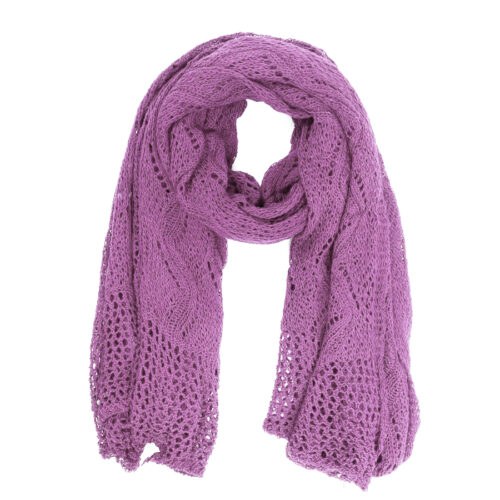 gebreide sjaal plum Mooie grote plumkleurige gebreide sjaal.