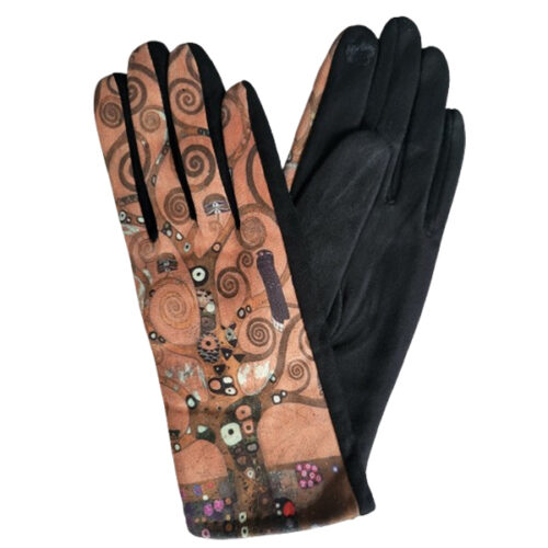 Schilderij handschoenen met afbeelding van het schilderij Tree of life van Gustav Klimt