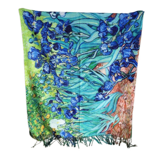 Mooie sjaal met irissen