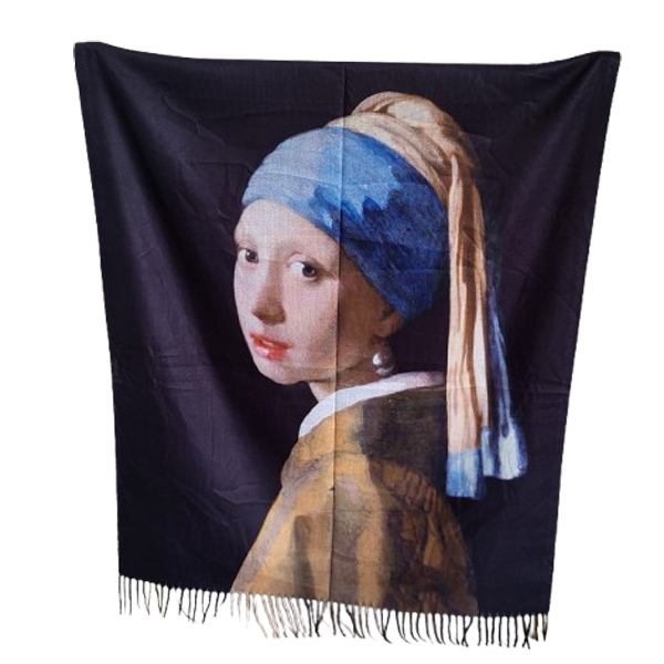 Schilderijsjaal meisje met de parel vermeer Schilderijsjaal meisje met de parel van Johannes Vermeer