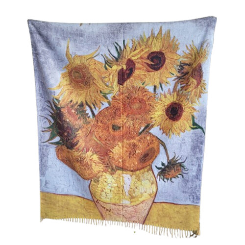 Schilderijsjaal met zonnebloemen van Van Gogh
