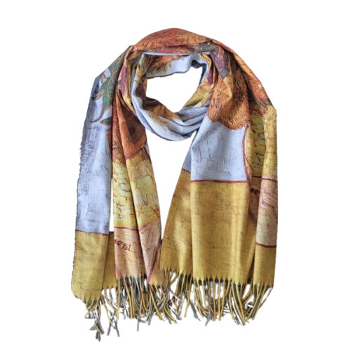 Schilderijsjaal met zonnebloemen van Van Gogh