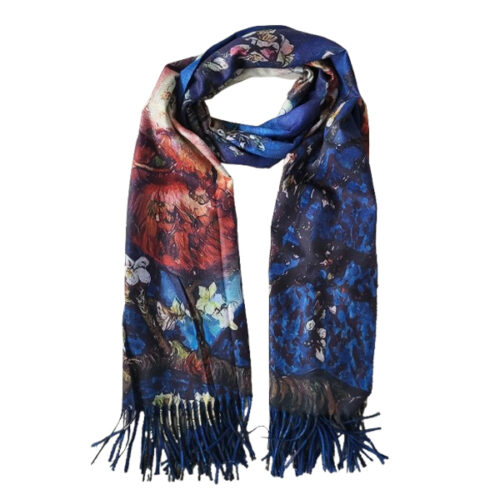 Mooie sjaal met een afbeelding van Van Gogh