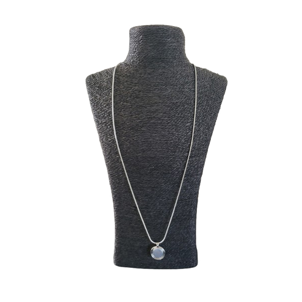 verstelbare ketting voor magneetbroches, zilverkleurig