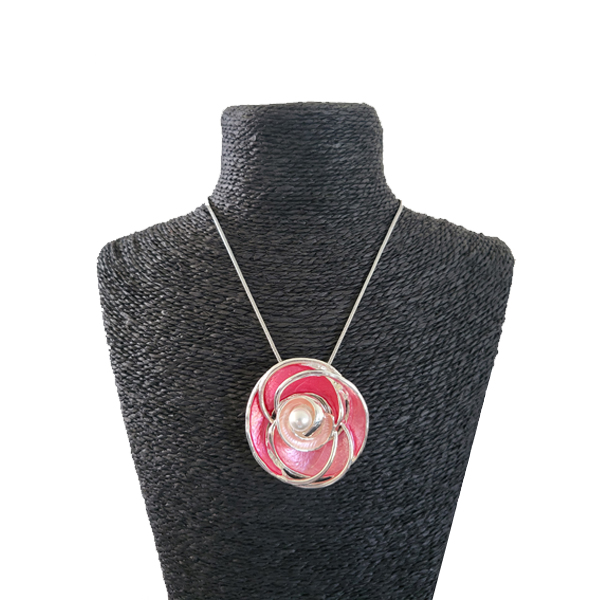 verstelbare ketting voor magneetbroches, zilverkleurig