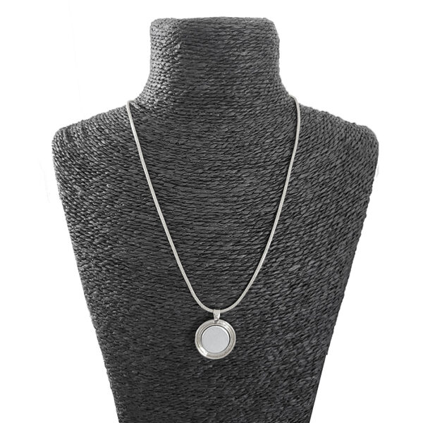 verstelbare ketting voor magneetbroches, zilverkleurig