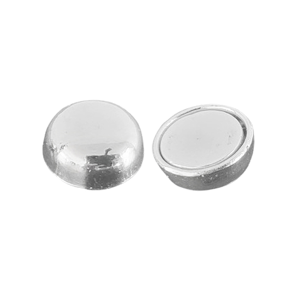 Decolletémagneet zilver Handig magneetje voor het hoger sluiten van een decolleté of vastzetten van hijab.