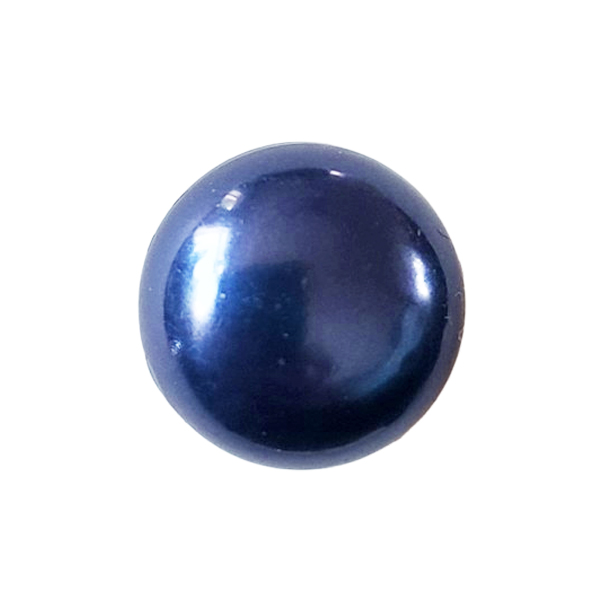 blauwe parelbroche
