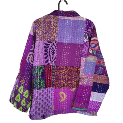 Paars patchwork kimonojasje