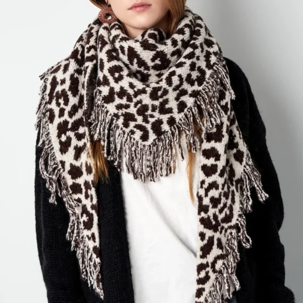 Forever wild omslagdoek Driehoeksjaal forever wild rood/zwart